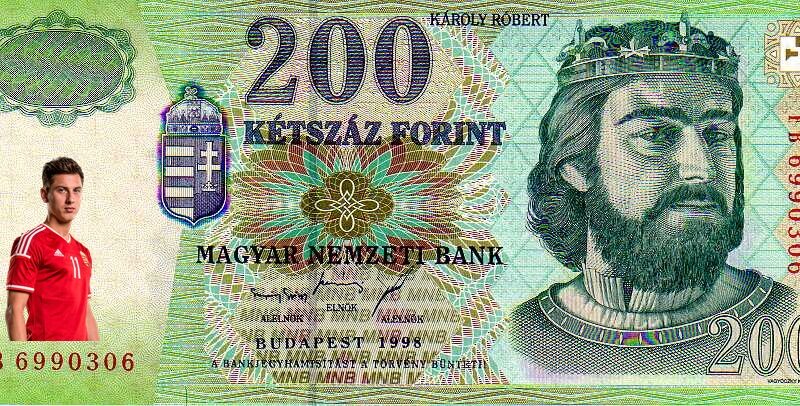 Emlék 200 Ft-os bankjegyet bocsát ki az MNB, volt és jelenlegi magyar labdarúgó-válogatott játékosok portréjával!