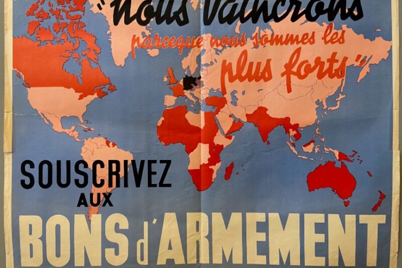 Propaganda poszter 1939-ből, amin a franciák gyengének ábrázolják a Harmadik Birodalmat!