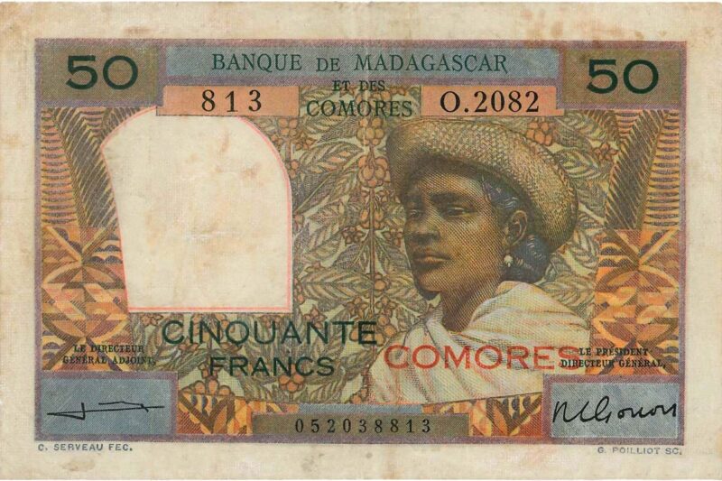 A Comore-szigetek pénztörténete ( volt francia gyarmat Afrika mellett, amely majdnem arab, de mégsem )